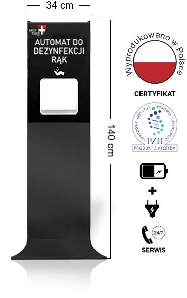 Bezdotykowy automat do dezynfekcji rąk MINI Plus